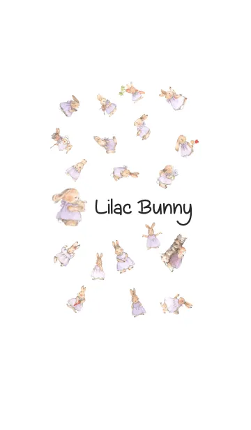 [LINE着せ替え] Lilac bunnyの画像1