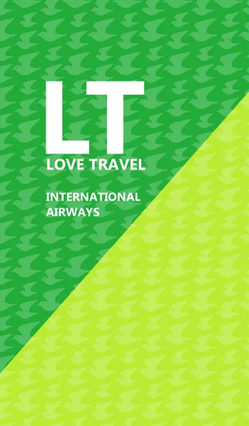 [LINE着せ替え] LOVE TRAVEL AIRWAYS - Greenの画像1