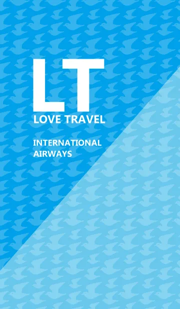 [LINE着せ替え] LOVE TRAVEL AIRWAYS - Blueの画像1