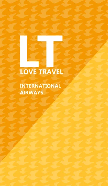 [LINE着せ替え] LOVE TRAVEL AIRWAYS - Orangeの画像1