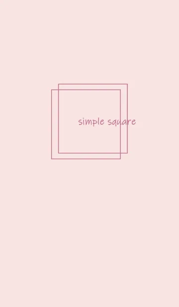 [LINE着せ替え] simple square =soft pink=**の画像1