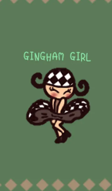 [LINE着せ替え] ギンガムちぇっ子の画像1