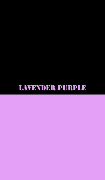 [LINE着せ替え] Lavender Purple ＆ Black Theme V.2 (jp)の画像1