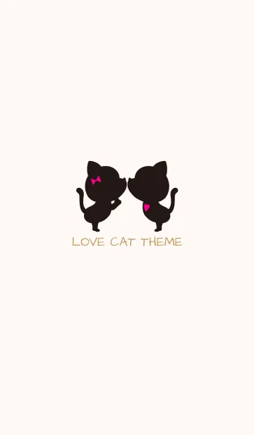 [LINE着せ替え] Love Cat Theme 3.の画像1