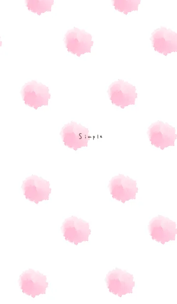 [LINE着せ替え] ピンクと水彩。の画像1