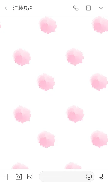 [LINE着せ替え] ピンクと水彩。の画像3