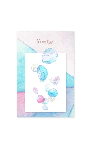 [LINE着せ替え] Seashell 貝殻の着せかえ。水彩の画像1