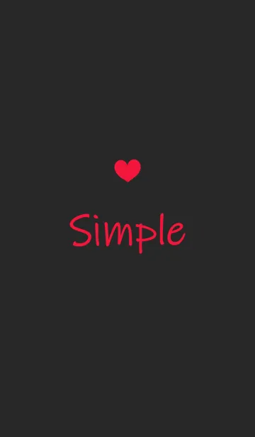 [LINE着せ替え] 手書きミニマリズム-愛する（赤）の画像1