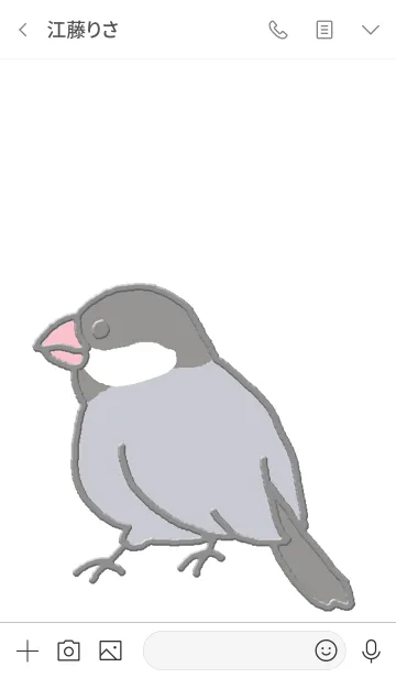 [LINE着せ替え] 文鳥まみれ Gの画像3