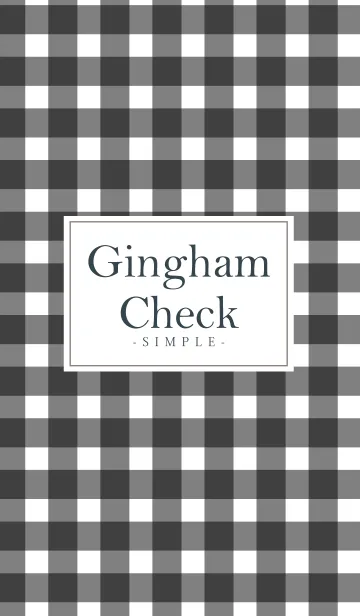 [LINE着せ替え] Gingham Check Black 11 -MEKYM-の画像1