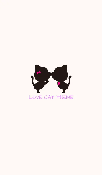 [LINE着せ替え] Love Cat Theme 4.の画像1