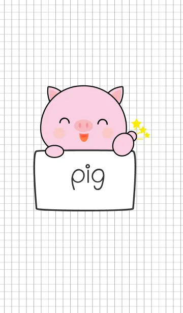 [LINE着せ替え] Love Pink Pig Theme Ver.2 (jp)の画像1