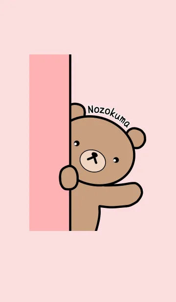 [LINE着せ替え] ちらっと！のぞクマの画像1