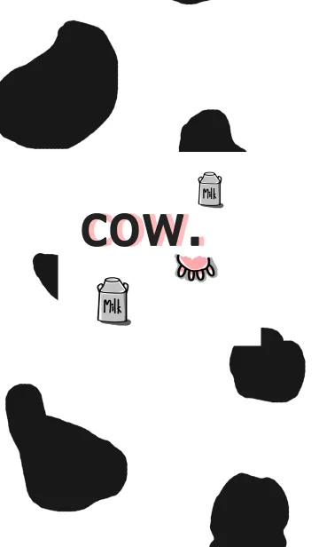 [LINE着せ替え] Cute Cute Cow.の画像1