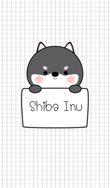 [LINE着せ替え] Black Shiba Inu Theme Ver.2 (jp)の画像1