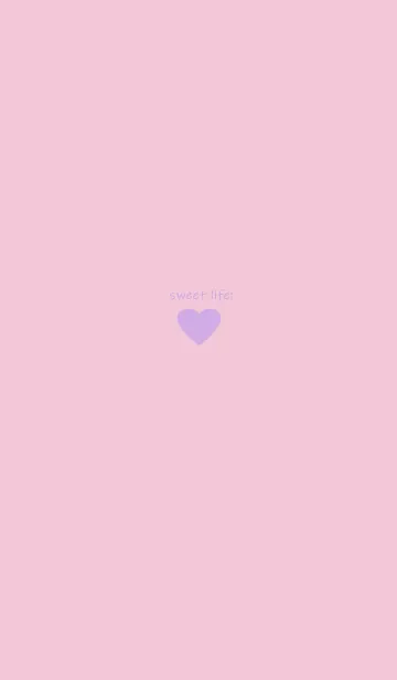 [LINE着せ替え] sweet life heart :)purple pinkの画像1