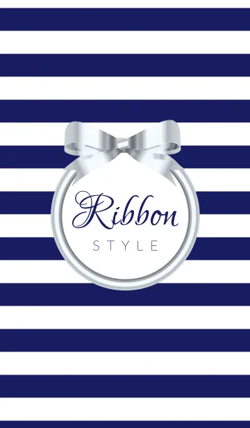 [LINE着せ替え] Ribbon Style-Silverの画像1