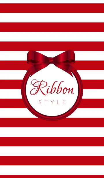 [LINE着せ替え] Ribbon Style-Redの画像1