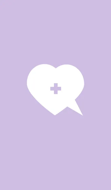 [LINE着せ替え] heart sib simple(purple1)の画像1