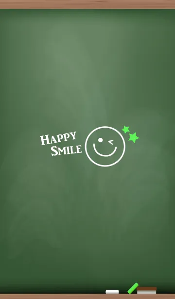 [LINE着せ替え] Happy Smile Black Board 6.の画像1