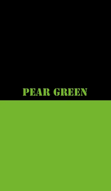 [LINE着せ替え] Pear Green ＆ Black Theme V.2 (jp)の画像1