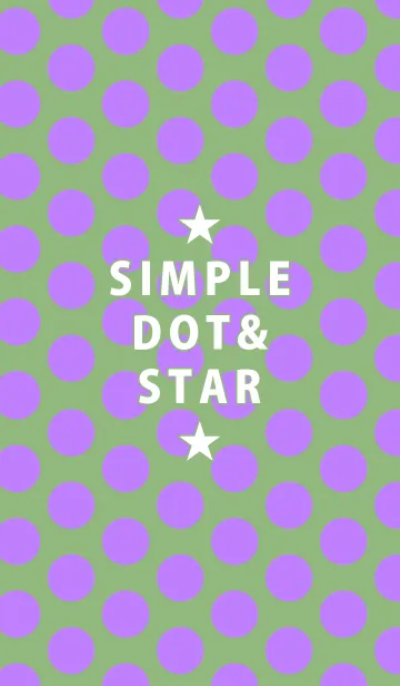 [LINE着せ替え] シンプル ドット アンド スター 9の画像1