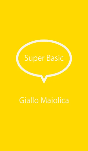 [LINE着せ替え] Super Basic Giallo Maiolicaの画像1