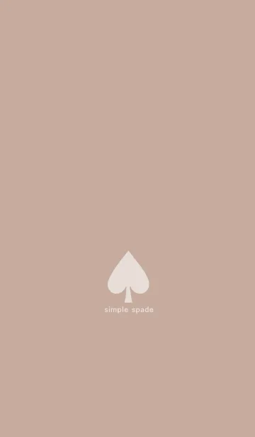 [LINE着せ替え] simple spade (#beige brown)の画像1