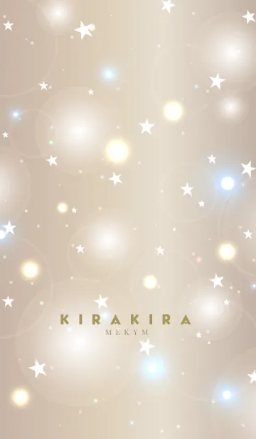 [LINE着せ替え] KIRAKIRA -BROWN GOLD STAR- 15の画像1