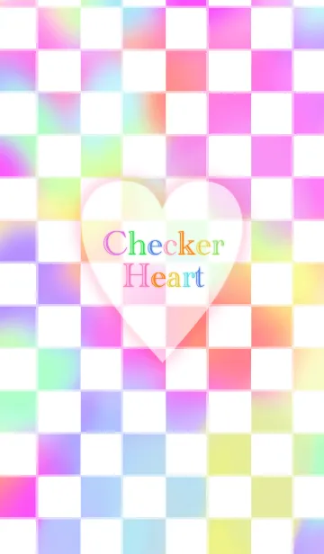 [LINE着せ替え] Checker heart♥️の画像1