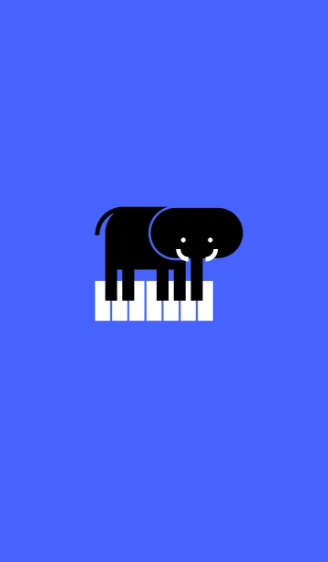 [LINE着せ替え] ピアノ×ゾウ［楽器動物シリーズ］の画像1