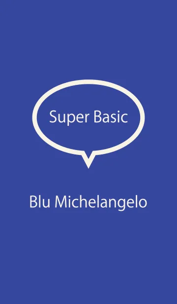 [LINE着せ替え] Super Basic Blu Michelangeloの画像1