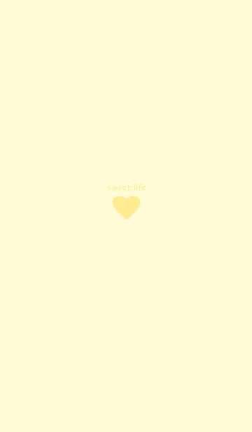 [LINE着せ替え] sweet life heart :)yellowの画像1