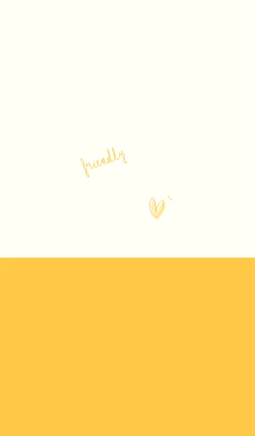 [LINE着せ替え] やさしい シンプル chrome yellowの画像1