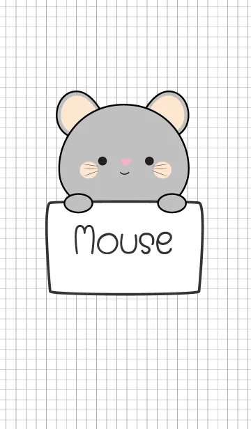 [LINE着せ替え] Love Gray Mouse Theme Ver.2 (jp)の画像1