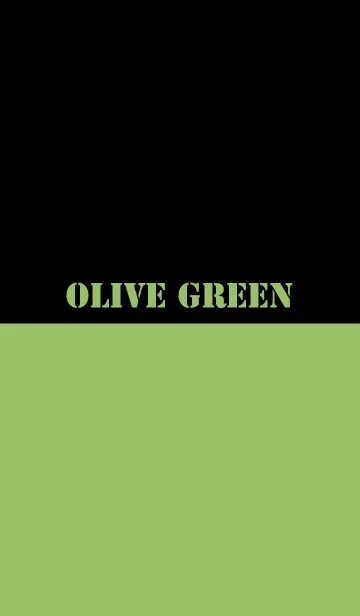 [LINE着せ替え] Olive Green ＆ Black Theme V.2 (jp)の画像1