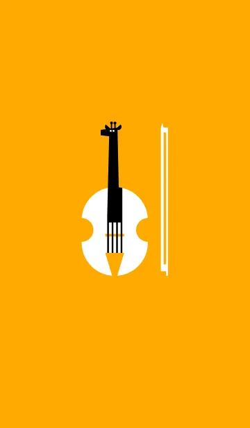 [LINE着せ替え] ヴァイオリン×キリン［楽器動物シリーズ］の画像1