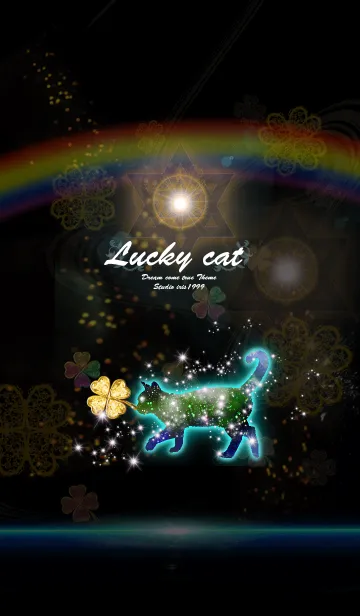[LINE着せ替え] 運気上昇の猫 Lucky catの画像1