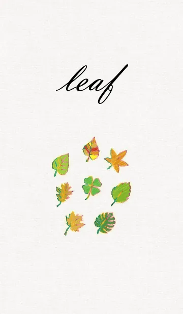 [LINE着せ替え] leaf styleの画像1