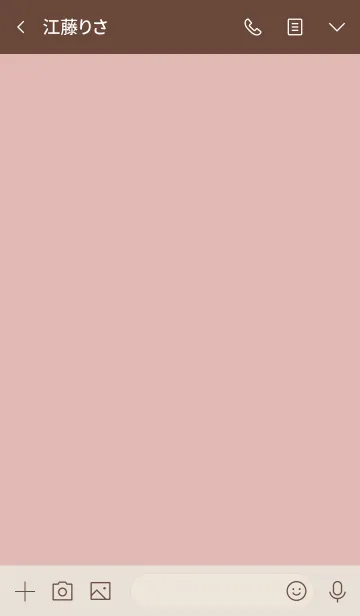 [LINE着せ替え] 大人のシンプルハート=pink beige=の画像3