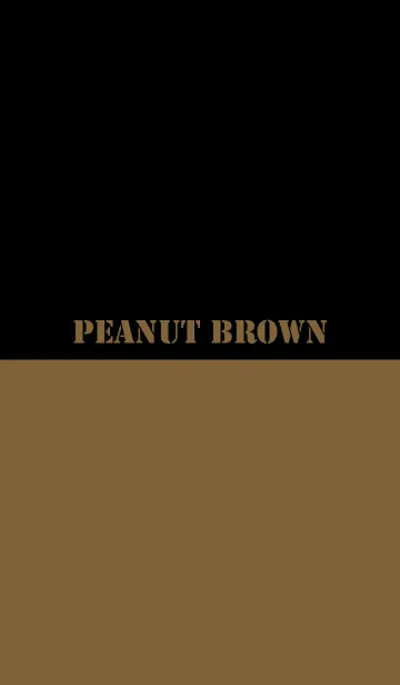 [LINE着せ替え] Peanut Brown ＆ Black Theme V.2 (jp)の画像1