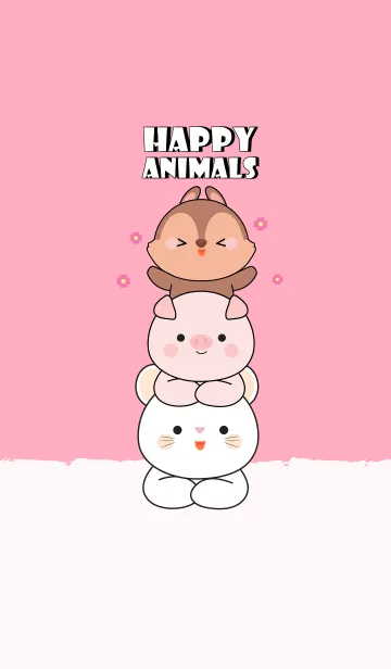 [LINE着せ替え] Love Happy Animals 4 (jp)の画像1