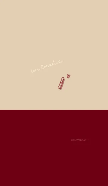 [LINE着せ替え] Love Cosmetics bordeaux beigeの画像1