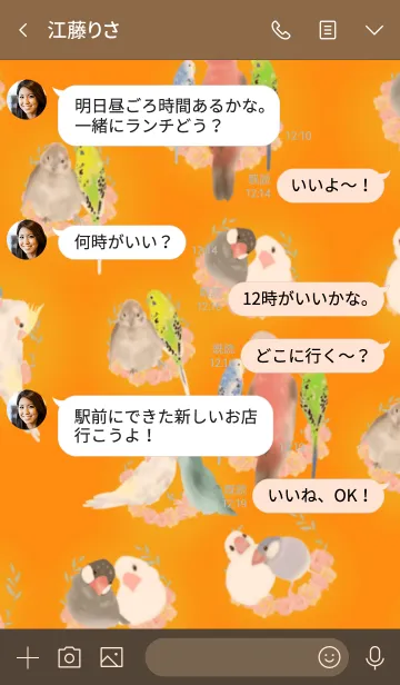 [LINE着せ替え] ようこそ 小鳥の花園への画像3