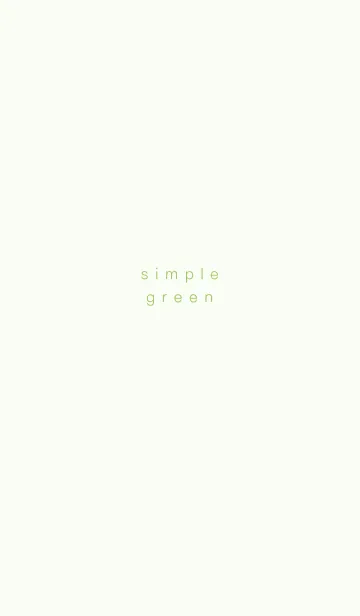 [LINE着せ替え] シンプル/グリーンの画像1