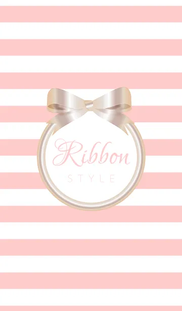[LINE着せ替え] Ribbon Style-Pinkの画像1