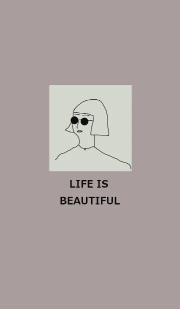 [LINE着せ替え] LIFE IS BEAUTIFUL =gray=の画像1
