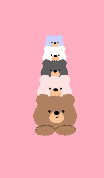 [LINE着せ替え] Cute Color Bear (jp)の画像1