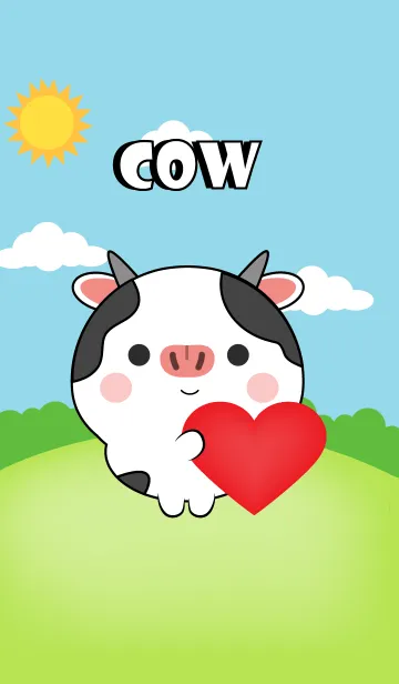 [LINE着せ替え] Mini Cow Theme (jp)の画像1