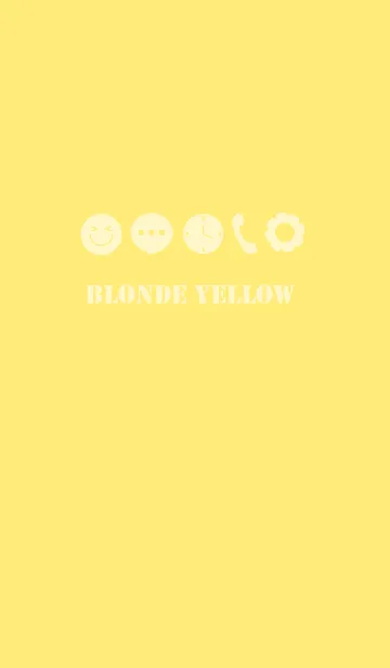 [LINE着せ替え] Blonde Yellow Theme Vr.1 (jp)の画像1